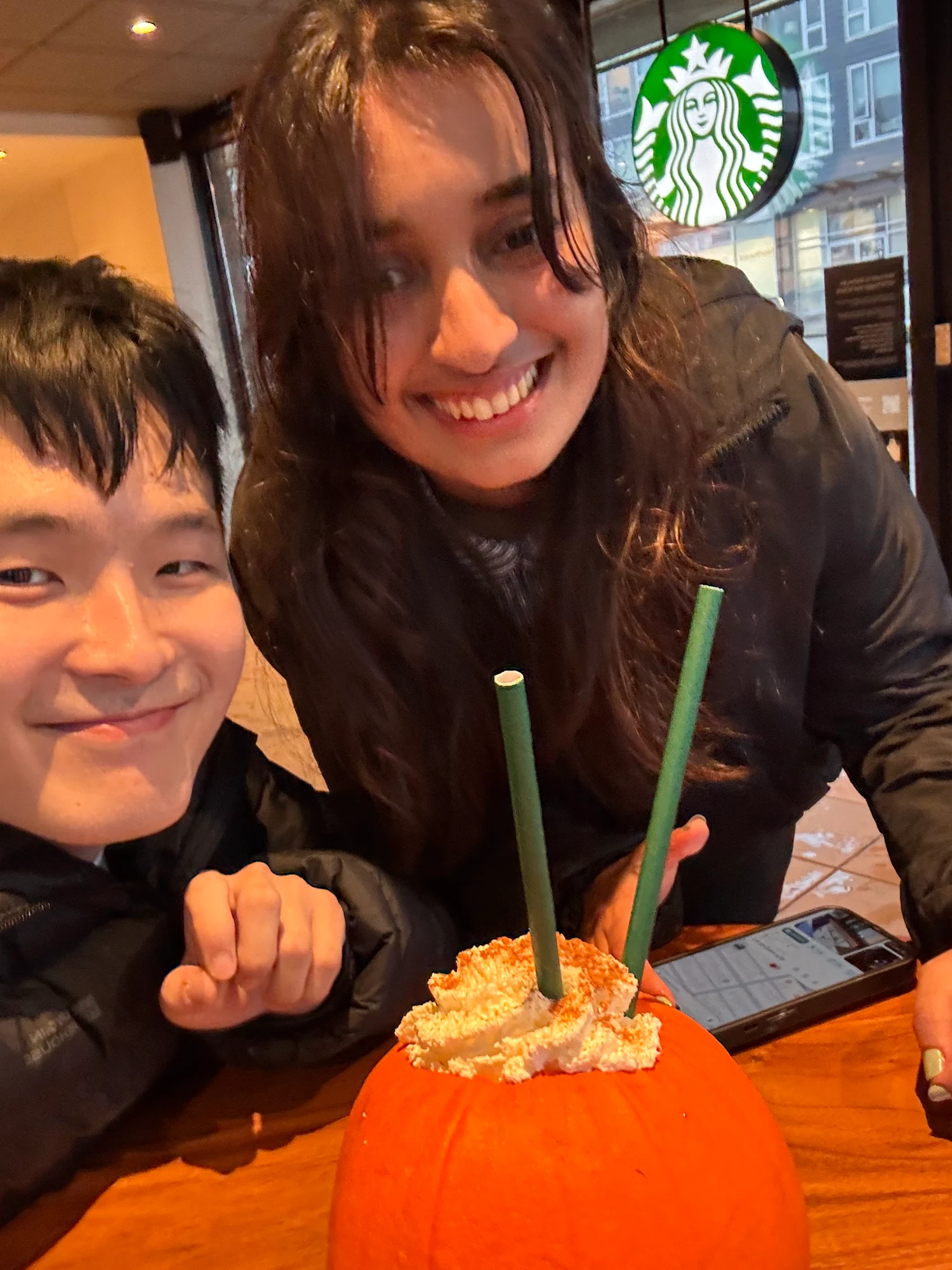 starbucks pumpkin drink date